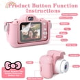 thumbnail image 3 of Juguetes de cámara para niños de 6 a 12 años, cámara digital para niños pequeños con vídeo, regalos de festivales de cumpleaños de Navidad para niños, cámara selfie para niños, tarjeta SD de 32 GB, 3 of 5