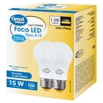 thumbnail image 1 of Foco Led Tipo A 15W 2 Pack Luz Cálida, 1 of 4