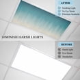 thumbnail image 4 of 3 Pack Teal Blue Ombre Fluorescent Light Covers for Ceiling Lights Contemporary Gradient Abstract Magnetic Ceiling Light Covers Overhead Light Filters for Office Classroom Home, 4 of 9