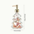 thumbnail image 3 of Virelaxpo 300ml Christmas Tree Soap Dispenser, Glass Liquid Bottle for Bathroom and Kitchen Holiday Decor, 3 of 6