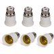 thumbnail image 1 of Juego de 6 portalámparas B22 a E27 - Adaptadores para bombillas LED, 1 of 5