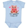 thumbnail image 3 of Inktastic My Granny Loves Me Bear and Hearts Boys or Girls Baby Bodysuit, 3 of 5