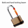 thumbnail image 4 of Sturdy Solid Alloy Combination Padlock with Dials Code Hardened Steel Shackles for Cut Resistance Safeguarding, 4 of 4