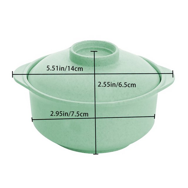 Moyic Instant Noodles Bowl with Lid Japanese Lunch Ramen Box Handle Simple Accessories Students Large Bowls Rice Soup Style Curved Mostrada Verde Moyic JJ24005-03