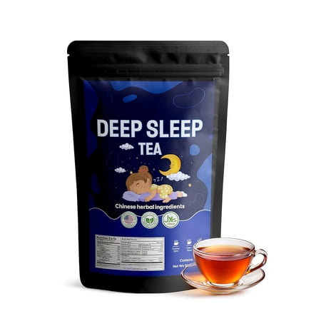 Deep Sleep Tea – Caffeine Free - Bedtime Herbal Tea for Relaxation & Stress Relief with Mulberry, Wild Jujube, Chinese Herbs – 30 Relaxing Tea Bags