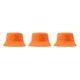 thumbnail image 3 of Sonducket Women Men Bucket Cap Wide Brim Protection Headwear Dressing Sports Headgear Adjustable Cotton Adults Outdoor Hat naranja 3piezas Sonducket CBP059485, 3 of 6
