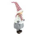 thumbnail image 3 of 24" White and Gray Young Girl Gnome Christmas Tabletop Decor, 3 of 3