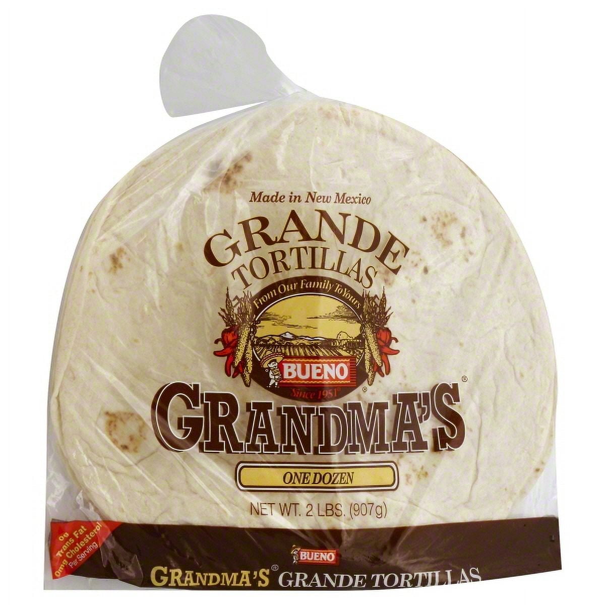 GRANDMAS® Tortillas - Twelve, 10ct bags (120 Tortillas)