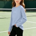 thumbnail image 3 of OGLCCG Girls Athletic Long Sleeve Shirts Quick Dry Workout Performance T-Shirts Lightweight Kids Active Tees Size 3-15, 3 of 6