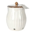 thumbnail image 6 of The Pioneer Woman Colette Stoneware Potato Keeper, White, 6 of 6