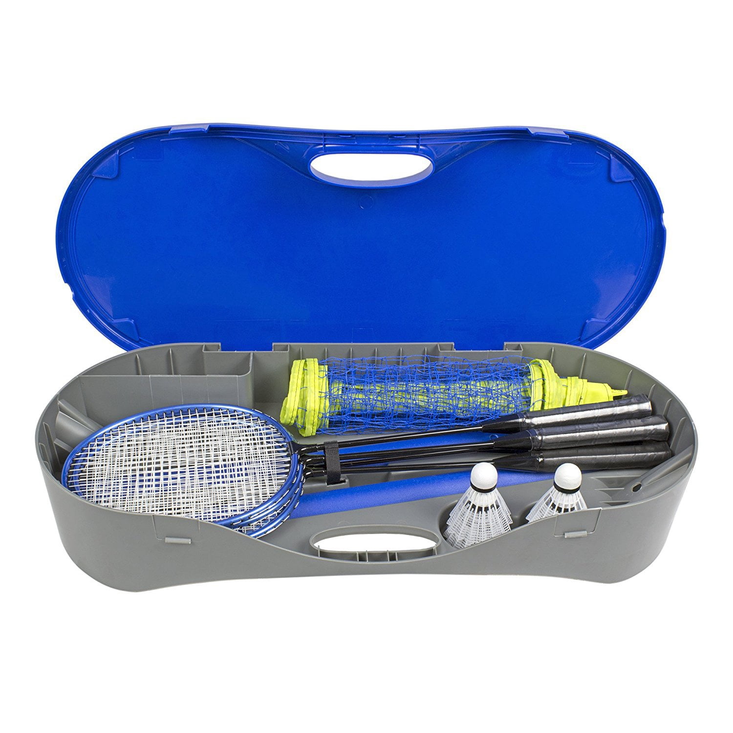 Poolmaster Badminton Pop Up Backyard Fun Game Complete Set for Kids 8 and Older