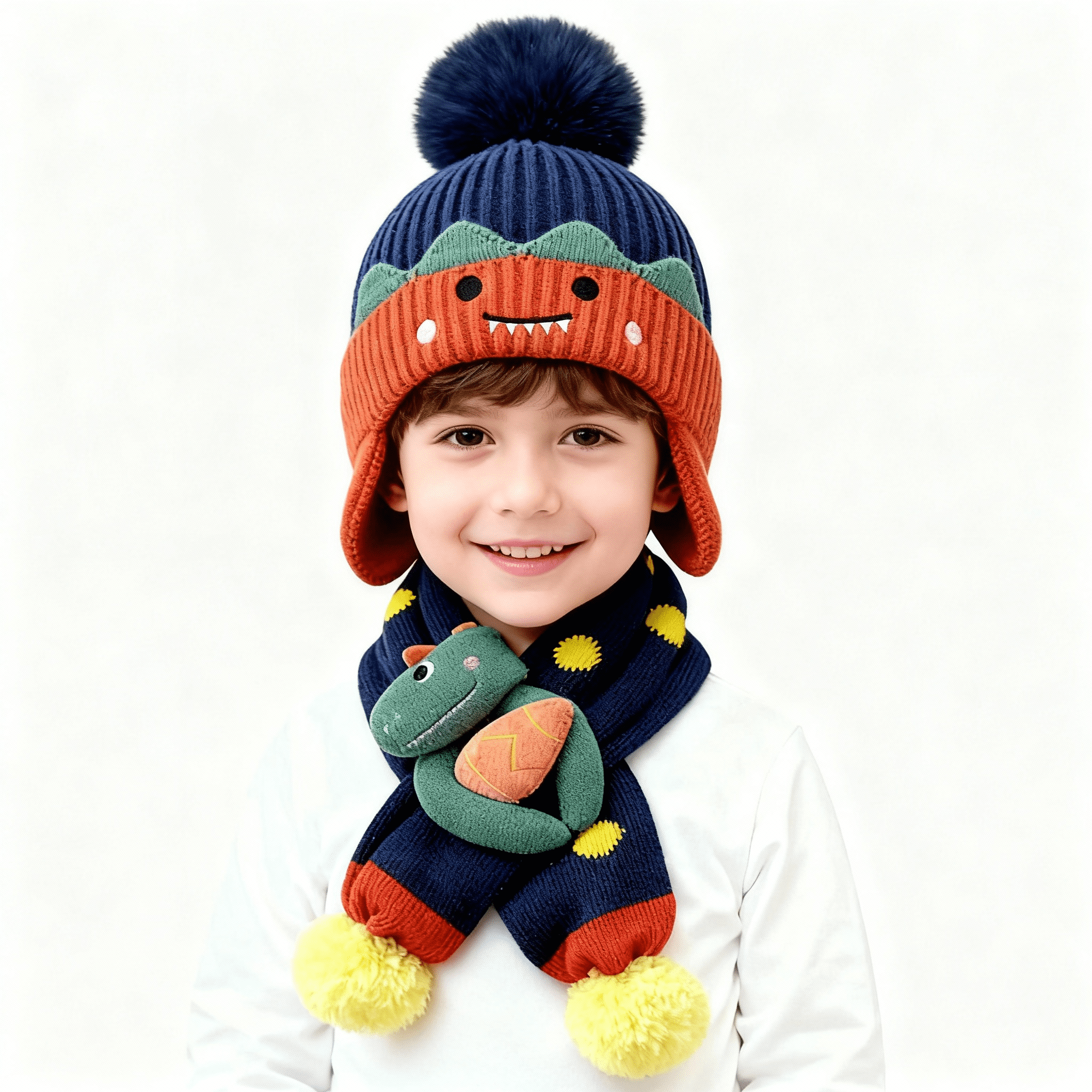 Baby Kids Winter Warm Hats, Infant Toddler Children Pom Pom Beanie Knit Cap Girls Boys