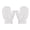 White, variant on nvzhuang Baby Knitted Solid Color Gloves Warm Skin Friendly Fashionable and Comfortable Mittens