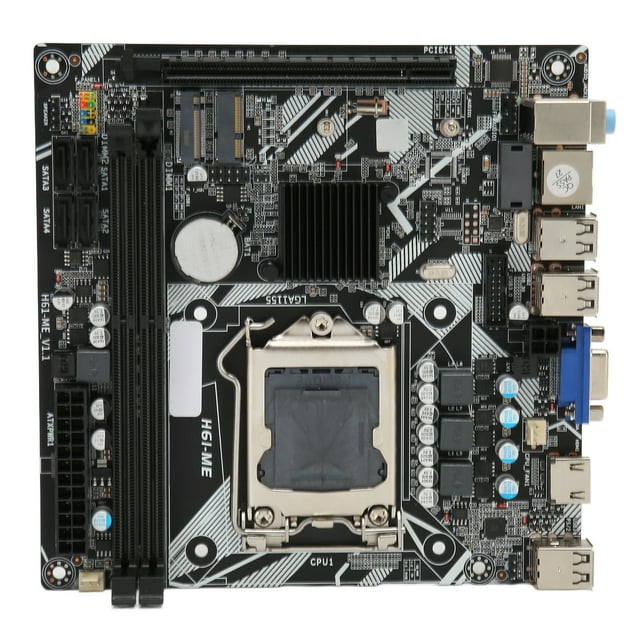 Mini ITX Motherboard, LGA 1155 NVME WiFi M.2 VGA HD Output PC Motherboar For Desktop