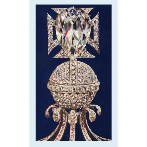 The Drop Shaped Cullinan Diamond, In Queen Mary's Crown.  From The Sketch Magazine Published 1937. by Hilary Jane Morgan / Design Pics (12 x 20)
