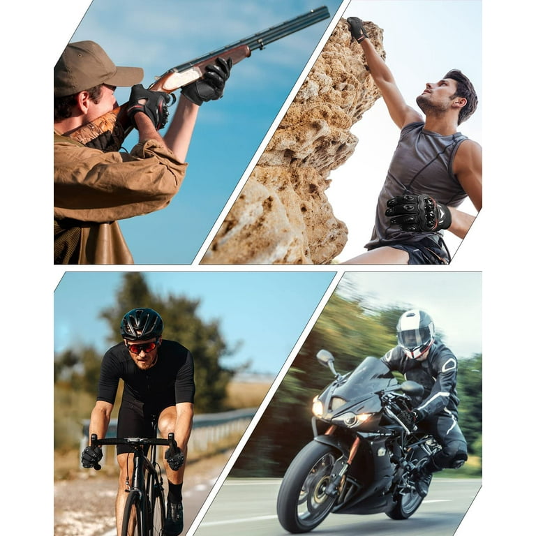 Kemimoto Motorcycle Gloves, Touchscreen, Breathable