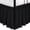 Black, variant on Wrap Around Bed Skirts with Split Corners for King Beds 14" Drop, Ivory Elastic Dust Ruffles Adjustable Easy Fit Wrinkle & Fade Resistant Silky Luxurious Fabric Machine Washable