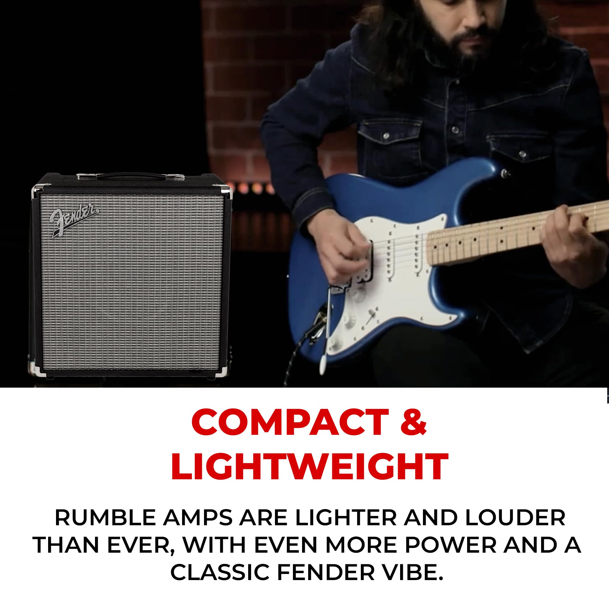 Fender Rumble 40 Bass Combo Amplifier w/ Instrument Cable