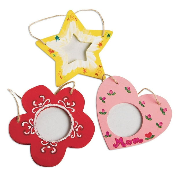 Unfinished Wood Mini Assorted Frames (Pack of 18)