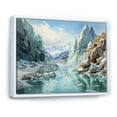 thumbnail image 2 of Designart "Glacier Glacial Euphony II" Landscapes Floater Framed Canvas Print, 2 of 7