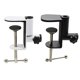 thumbnail image 1 of 2 pack Universal Shape Table Mounting Clamp for Microphone Suspension Boom Scissor Arm Stand Holder with Adjustable Positioning Screw, Fits up to Desktop -Black, 1 of 5