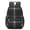 Black and White, variant on Black and White Checkered Pattern 17" School Backpacks for Teens,Waterproof Oxford Fabric,S-Shape Padded Straps for School,Travel,Hiking,Camping