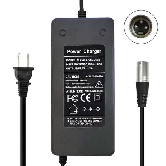 FCC Certified 42V 2A Fast Charger for Swagtron T1 T3 T6 & Power Devices
