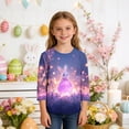 thumbnail image 2 of Amzcrzy Long Sleeve Shirts for Boys Girls Crew Neck Easter Egg Bunny Print Graphic T-Shirt for Easter Casual Creative Pullover Cute Tops 3-12 Years, 2 of 9