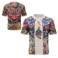 thumbnail image 2 of Camiseta Japonesa De Tatuaje Medio Armadura prajna Impresión Hombres Verano Harajuku Casual De Manga Corta, 2 of 3