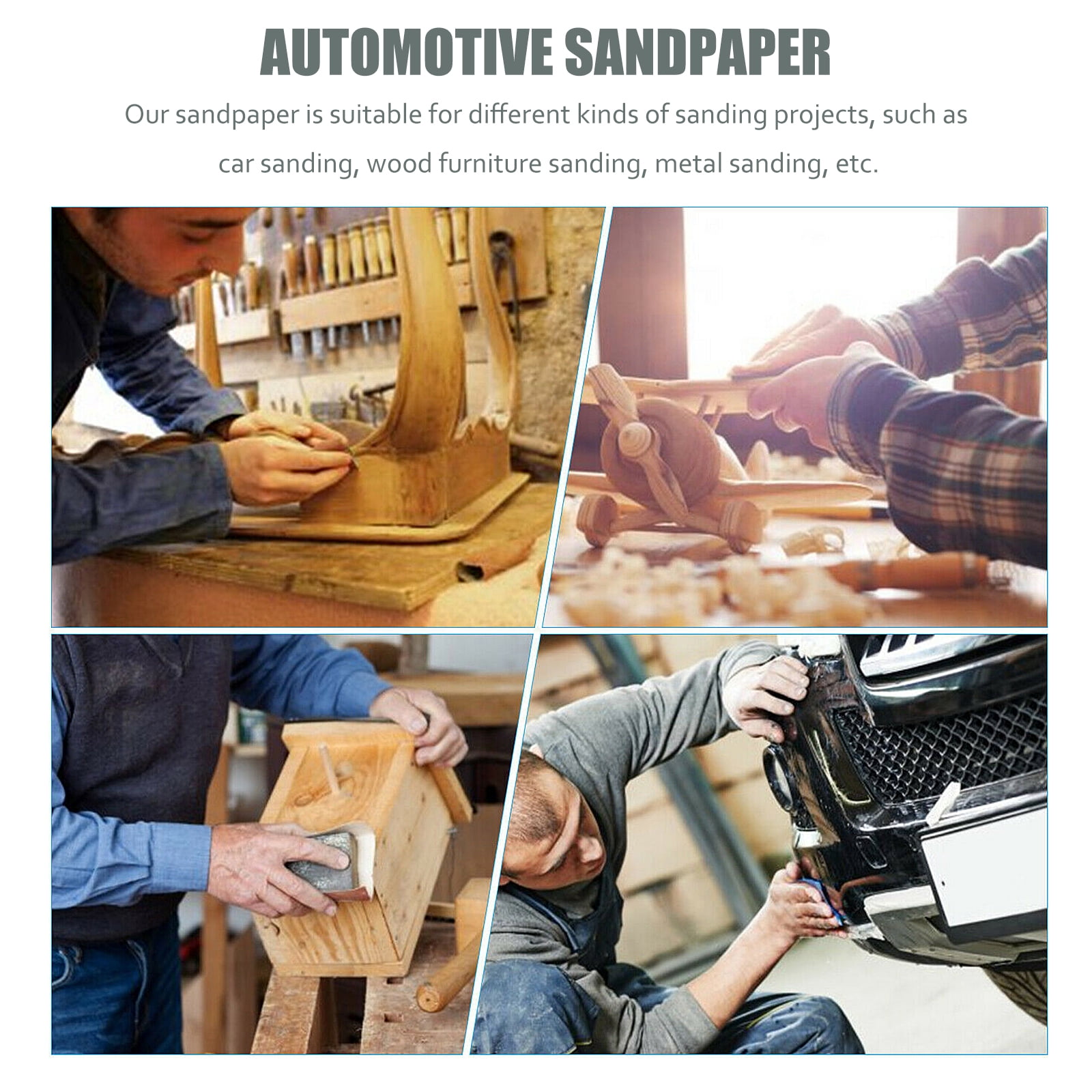 12-Piece Wet Dry Sandpaper Set – Assorted Grit 120-3000, Waterproof 9x3.6 Inch Sheets For Wood, Metal & Automotive Polishing