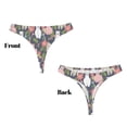 thumbnail image 3 of Balery Llamas Tangas de Algodón para Mujer con Estampado – Ropa Interior Sexy, Transpirable, G-string-Medium, 3 of 6
