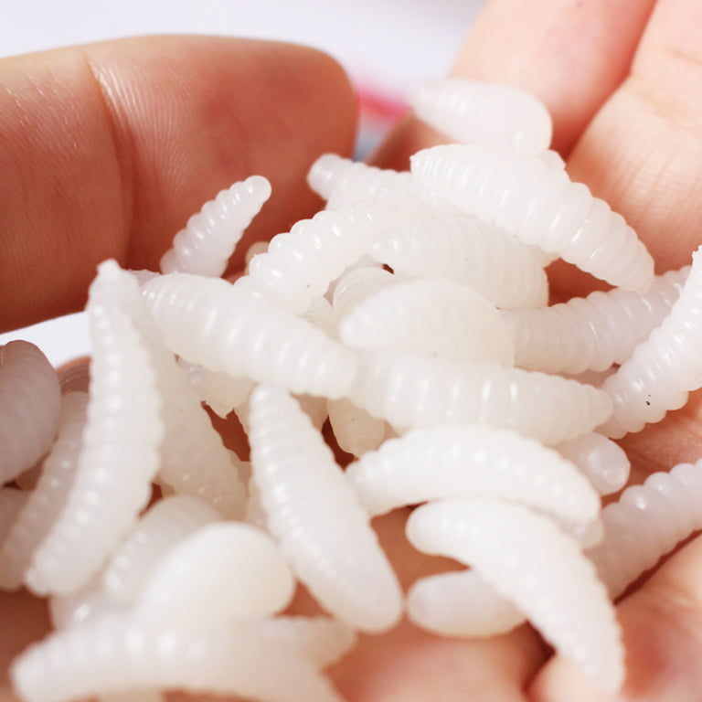 Silicone Soft Maggot Baits Upgrade Maggots Shape Tackle For