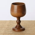 thumbnail image 2 of Wooden Goblet Primitive Cup Handcrafted 13cm, 2 of 6