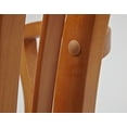 thumbnail image 6 of Deluxe Wood Bankers Chair with Vinyl Padded Seat in Fruit Wood Brown Finish, 6 of 14