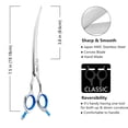 thumbnail image 2 of HASHIMOTO Dog Grooming Scissors, Curved Scissors for Dog Grooming, 7.5 inch, 30 Degree of Curved Blade,Light Weight, Pet Shears for Trimming Face and Paws., 2 of 5
