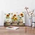 thumbnail image 4 of Farmhouse Bathroom Decor Wall Art Rustic Sunflower Pictures Canvas Print Country Painting Prints Framed Artwork for Living Room 8''x12'', 4 of 4