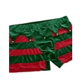 thumbnail image 6 of iEFiEL Men Velvet Bulge Pouch Striped Boxer Shorts with Bells Christmas Holiday Cosplay Costume, 6 of 7