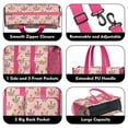 thumbnail image 3 of Teacher Tote Bag,Pink Flower Fairy Pattern Teacher Utility Tote Bag,Large Work Tote Bags for Women with Multiple Pockets,Top Zipper Closure,13.8x10.6x6.7 Inch, 3 of 5
