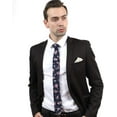 thumbnail image 2 of Men's Cotton Printed Floral Tie 2.56" Skinny Narrow Necktie, 2 of 6