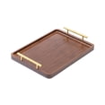 thumbnail image 4 of Bandeja de madera para servir con asas, rectangular, para mesa de centro, para bodas 36x25cm, 4 of 9