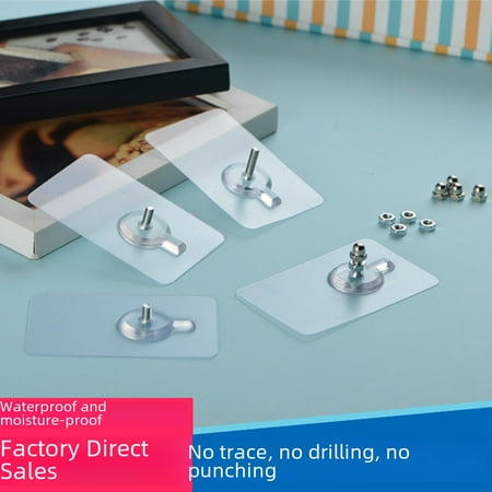 

DDWD Strong adhesive non-marking nail non-perforation non-nail sticker wall nail screw sticker hook photo frame non-marking sticker screw sticker