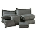 thumbnail image 3 of MerryHome 8-Piece Gray Comforter Set, Luruxy Soft Bed in a Bag Twin Size, 3 of 6