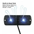 thumbnail image 3 of Mistaha High Intensity 12-LED Car Side Marker Lights Set - White Warning Lamps with 18 Flash Modes, Aluminum Housing, IP67 Waterproof, Universal Placement, 3 of 6