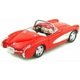 thumbnail image 3 of 1957 Chevrolet Corvette 1/24 Scale Diecast Metal Model - RED, 3 of 4