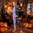 thumbnail image 2 of Halloween Family Matching Pajamas Sets, Halloween Family Daily Leisure Loungewear, Pumpkin Holiday PJS Sleepwear, Seasonal Halloween Party Family for Home Relaxation Casual Wear Indoor, 2 of 7