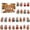 Style D, variante sur 24 Pcs Pendentif Capybara de Noël en Acrylique 2D, Ornement de Sapin de Noël, Compte à Rebours de l'Avent de Noël, Boîte Surprise, Cadeau de Noël pour Enfants