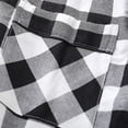 thumbnail image 5 of Defitshape Women's Cotton Pajama Set Flannel Long Sleeve Long Pants Lounge Set 2 Piece Warm Pj Set Winter Sleepwear Elastic Waist Cozy Button Up Pjs Plaid Black White Small, 5 of 5