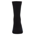thumbnail image 4 of MeMoi Boys Dual-Stripe Cotton-Rich Fine-Gauge Crew Sock - Boys - Male, 9-11, Black, 4 of 6