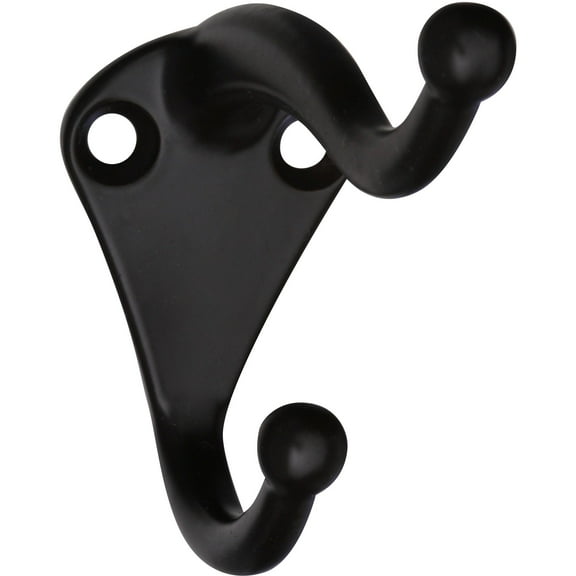 V160 Coat and Hat Hook 2/pk - Oil-Rubbed Bronze