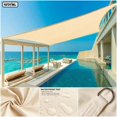 thumbnail image 2 of Toldo impermeable para refugio solar, vela para jardín, piscina, Partio, playa, Camping, pérgola, sombrilla para exteriores, 2 of 4